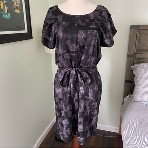 Banana Republic 100% silk belted shift dress size S petite